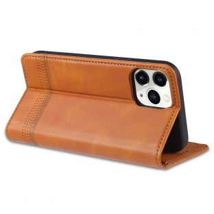 iPhone 12 Pro Max Case / Cover Leather Look Brown