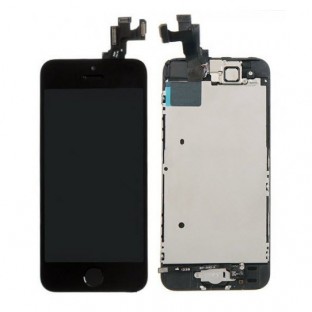 iPhone SE / 5S LCD Digitizer Frame Complete Display Black Pre-Assembled