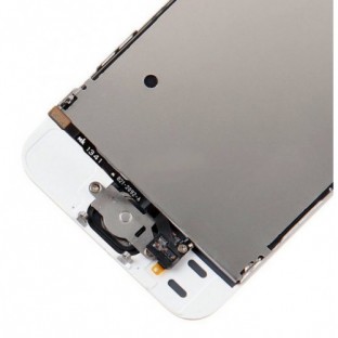 iPhone SE / 5S LCD Digitizer Rahmen Komplettdisplay Weiss Vormontiert