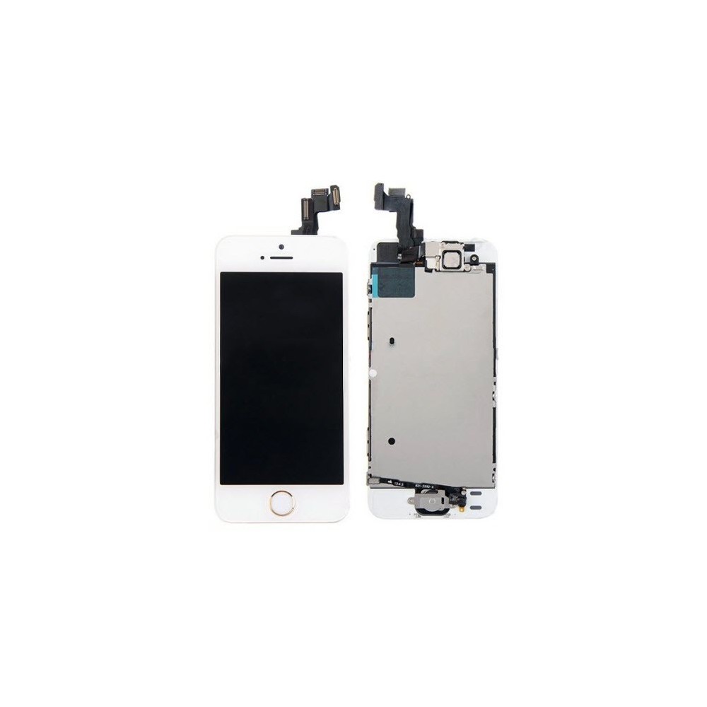 iPhone SE / 5S LCD Digitizer Frame Complete Display White Pre-Assembled