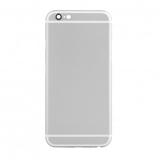 coque arrière pour iPhone 6S Blanc / Argent (A1633, A1688, A1691, A1700)