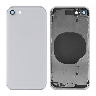 iPhone 8 Backcover / Rückschale mit Rahmen vormontiert Silber