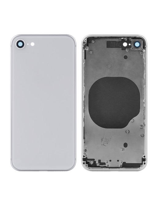 iPhone 8 cover posteriore / guscio posteriore con telaio pre-assemblato argento (A1863, A1905, A1906)