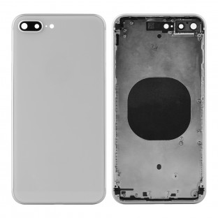 iPhone 8 Plus Back Cover / Back Shell con telaio preassemblato argento (A1863, A1905, A1906)