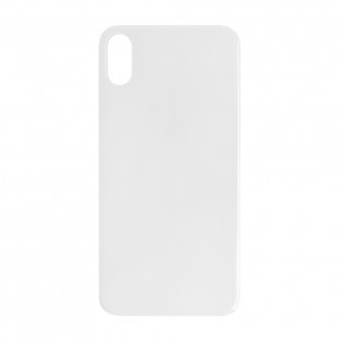 iPhone X Backcover Battery Cover White / Silver "Big Hole" (A1865, A1901, A1902)