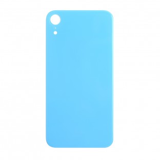 coque arrière du couvercle de la batterie de l'iPhone Xr Bleu "Big Hole" (A1984, A2105, A2106, A2107)