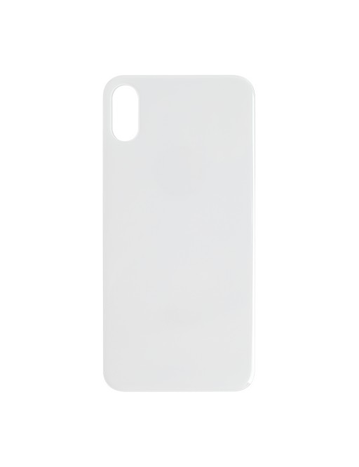 iPhone Xs Backcover Battery Cover bianco / argento "Big Hole" (A1920, A2097, A2098, A2100)