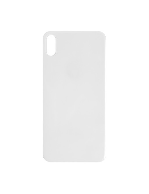 iPhone Xs Max Backcover Battery Cover Back Shell bianco / argento "Big Hole" (A1921, A2101, A2102, A2104)