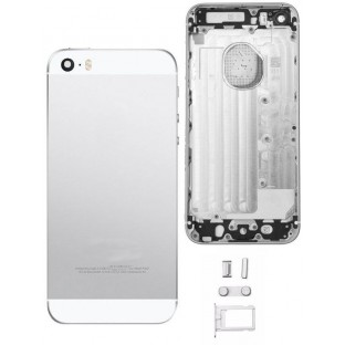 coque arrière pour iPhone SE Blanc / Argent (A1723, A1662, A1724)