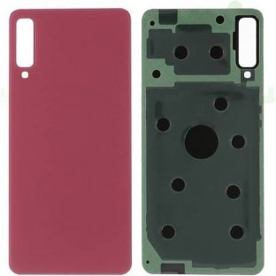 Samsung Galaxy A7 (2018) back cover battery cover back shell wine red with adhesive
