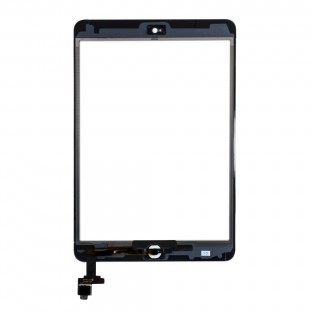 digitateur en verre de l'écran tactile de l'iPad Mini 1 / 2 + connecteur IC blanc pré-assemblé (A1432, A1454, A1455, A1489, A149