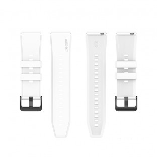 Bracelet en silicone pour Huawei Watch GT2 46mm Blanc