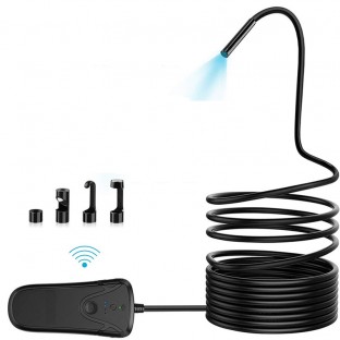 5M 6-LED impermeabile WiFi Wireless Borescope Inspection Camera per iPhone/Android