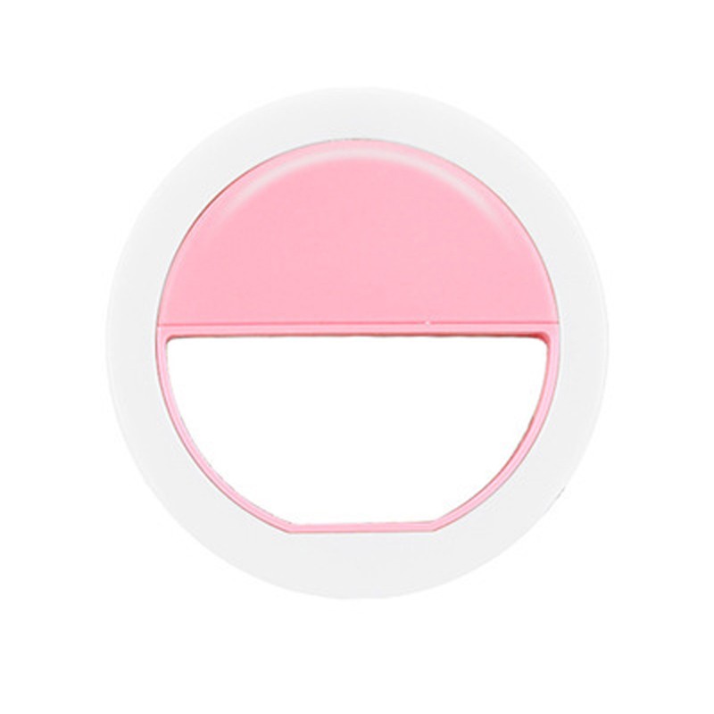 Image of Selfie Ring-Licht Clip mit 36 LEDs für Smartphone Kamera Rosa