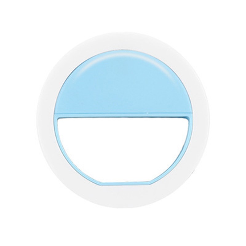 Image of Selfie Ring-Licht Clip mit 36 LEDs für Smartphone Kamera Blau