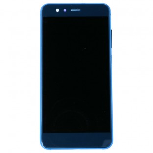 Huawei P10 Lite Display LCD di ricambio con cornice preassemblata blu