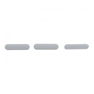set of 3 power volume mute & side buttons for iPad Mini 4/ Mini 5/ Air 2/ Pro 12.9 2015/ Pro 9.7 2016/ Pro 12.9 2017 Silver