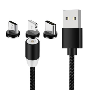 3in1 (2 metre) magnetic data charging cable