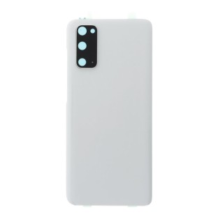 Samsung Galaxy S20/ S20 5G Backcover Battery Cover with Camera, Adhesive and Bezel White