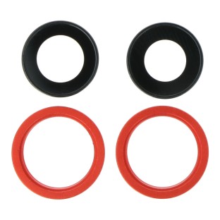 iPhone 13 /13 Mini lentille de la caméra arrière set de 4 pièces rouge