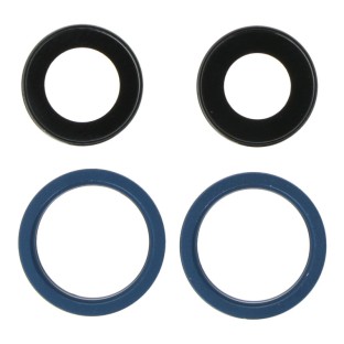 iPhone 13 /13 Mini lentille de la caméra arrière set de 4 pièces bleu
