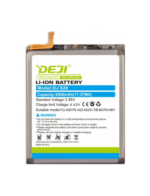 Replacement battery for Samsung Galaxy S20 FE / A52 / A52s EB-BG781ABY 4500mAh