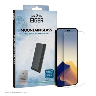Eiger iPhone 14 Pro Max 2.5D protection d'écran en verre plat (EGSP00842)