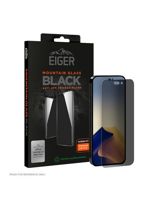Eiger iPhone 14 Pro Max verre d'écran Privacy 2.5D noir (EGMSP00231)