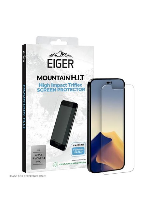 Pellicola protettiva Eiger iPhone 14 Pro Tri-Flex ad alto impatto (EGSP00857)