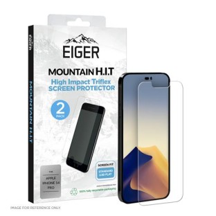 Pellicola protettiva Eiger iPhone 14 Pro Tri-Flex ad alto impatto (EGSP00856)