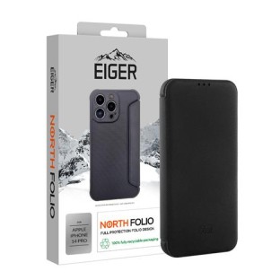 Eiger iPhone 14 Pro étui de protection North Folio noir (EGCA00388)