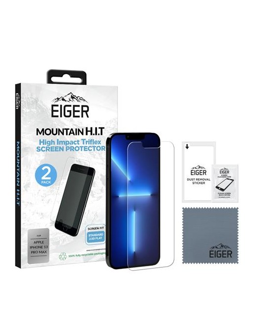 Eiger iPhone 14 Plus / 13 Pro Max Tri-Flex High Impact protection d'écran (EGSP00787)