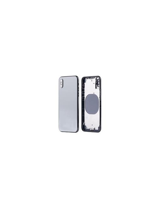 cover posteriore iPhone X in vetro e telaio centrale nero