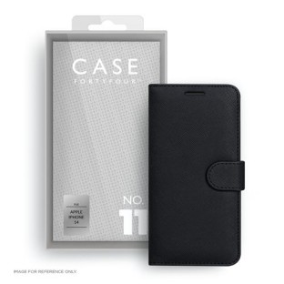 Case 44 iPhone 14 Book Cover Black (CFFCA0784)
