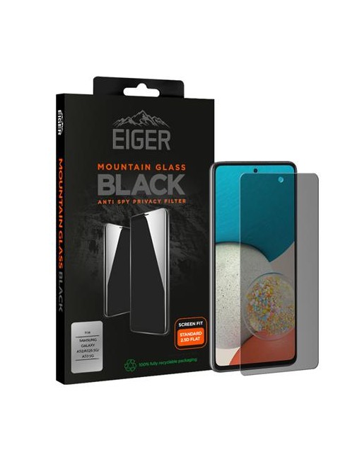 Eiger Samsung Galaxy A52 / A52 5G / A53 5G Display Glass Privacy 2.5D Black (EGMSP00230)