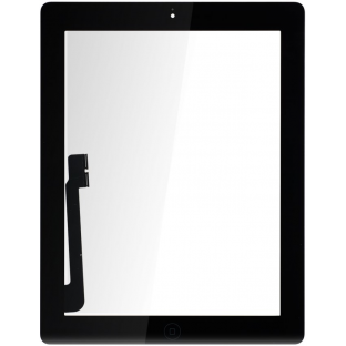 numériseur en verre de l'écran tactile de l'iPad 3 noir pré-assemblé (A1416, A1430, A1403)