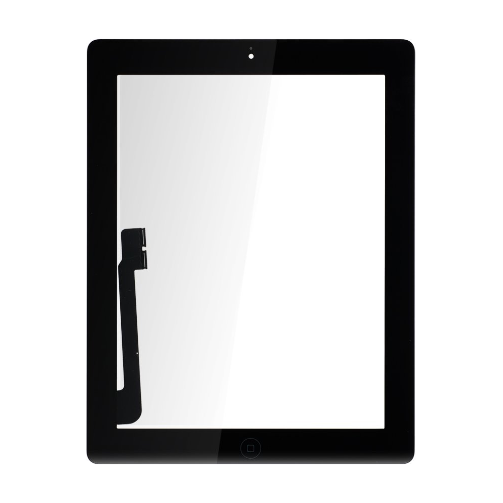 numériseur en verre de l'écran tactile de l'iPad 3 noir pré-assemblé (A1416, A1430, A1403)