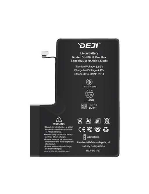 DEJI Replacement Battery for iPhone 12 Pro Max Normal Capacity 3687mAh
