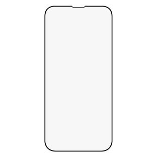 iPhone 14 Vollbild Siebdruck Glas Displayschutzfolie Schwarz