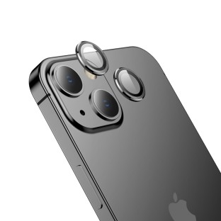 iPhone 14 / 14 Plus HOCO 3D Rückkamera Schutzglas Schwarz