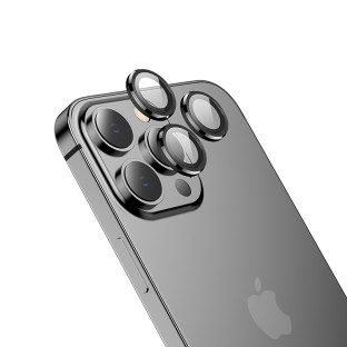 iPhone 14 Pro / 14 Pro Max HOCO 3D Rear Camera Protective Glass Black