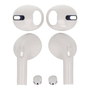 AirPods Pro Left and Right Headphone Cases Set of 6 White