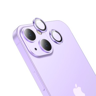 iPhone 14 / 14 Plus 3D verre de protection de la caméra arrière violet
