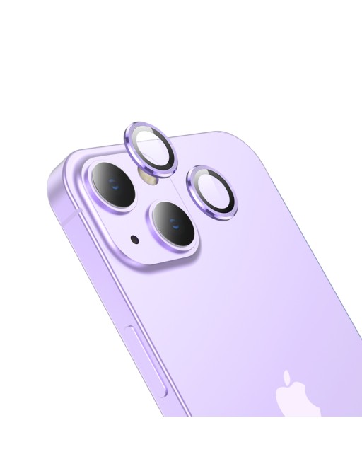 iPhone 14 / 14 Plus 3D Fotocamera posteriore Vetro protettivo viola