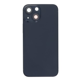 cover posteriore per iPhone 13 Mini con cornice, lente e slitta per SIM, nero