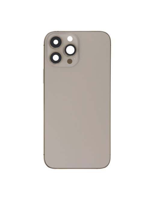 cover posteriore per iPhone 13 Pro Max con cornice, lente e slitta per SIM Oro