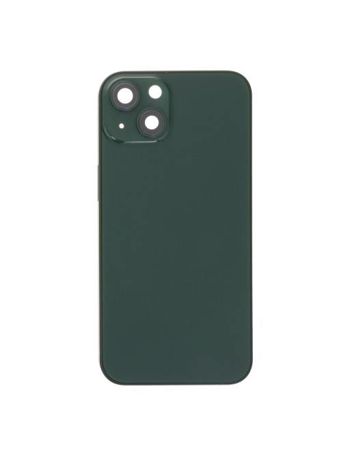 cover posteriore per iPhone 13 con telaio, lente e slitta per SIM verde