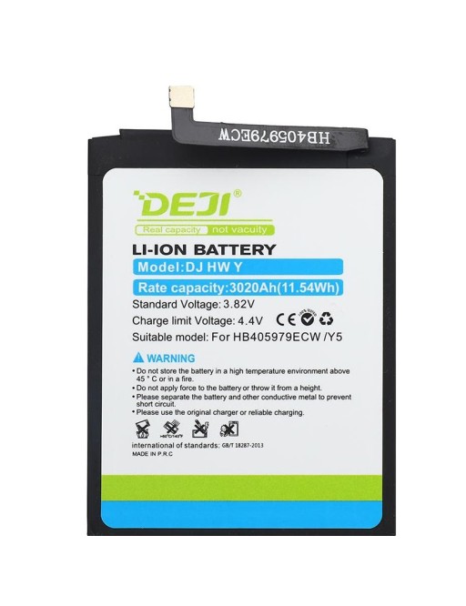 DEJI Batteria sostitutiva per Huawei Y6 (2019) Capacità normale 3020mAh