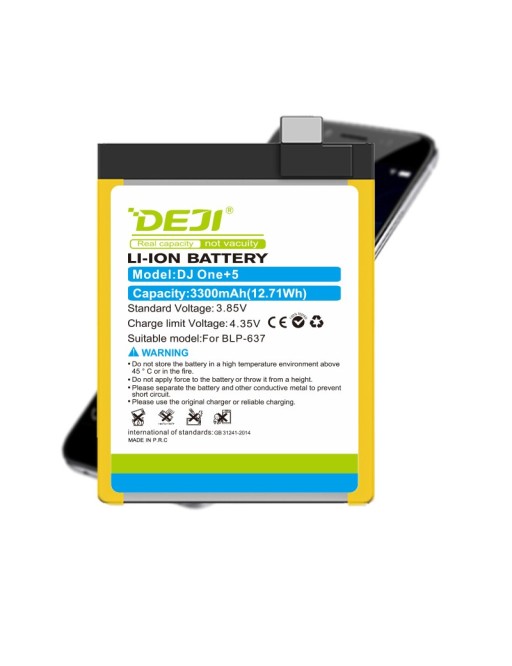 DEJI Batteria sostitutiva per OnePlus 5 Capacità normale 3300mAh
