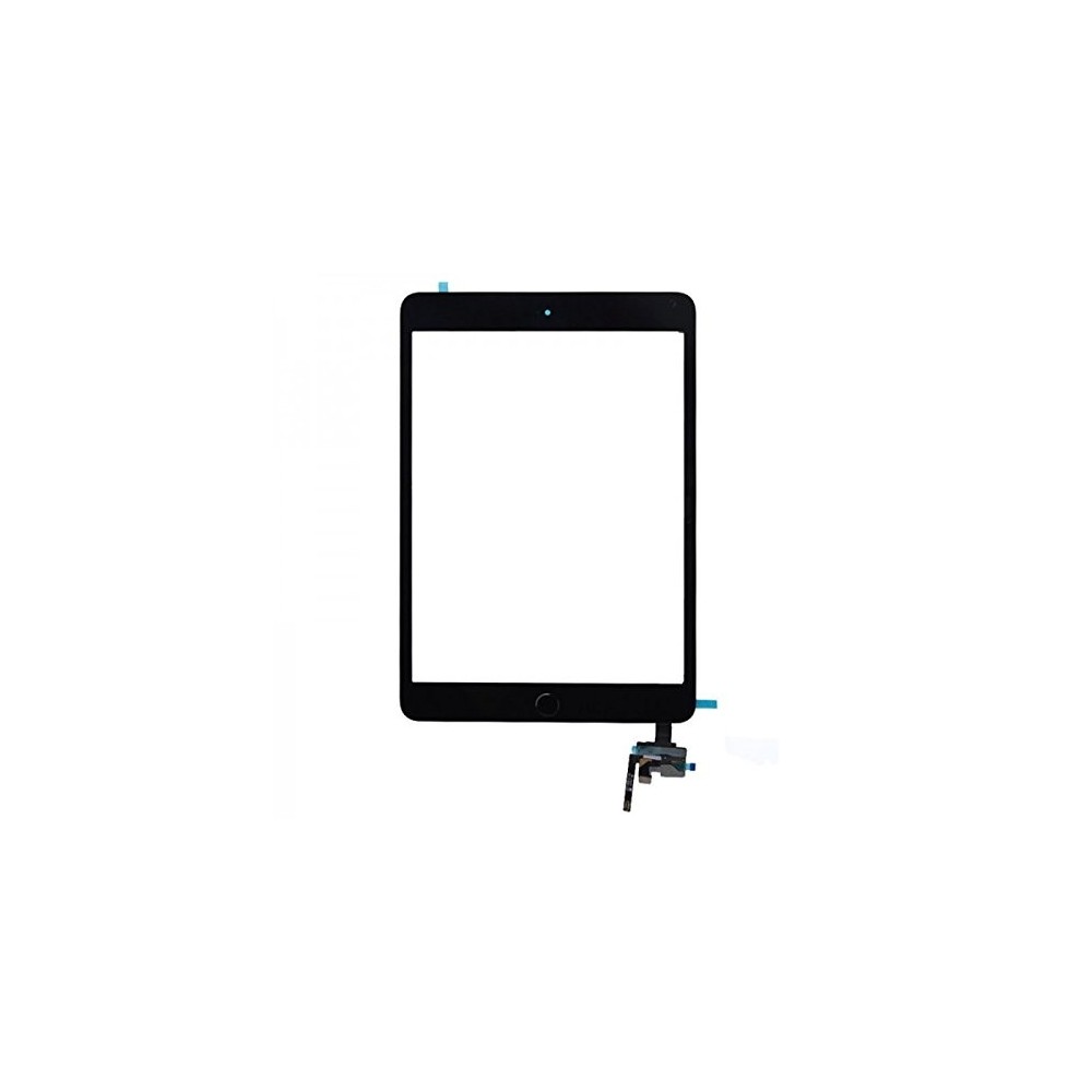 iPad Mini 3 Touchscreen vetro digitalizzatore + connettore IC nero preassemblato (A1599, A1600)